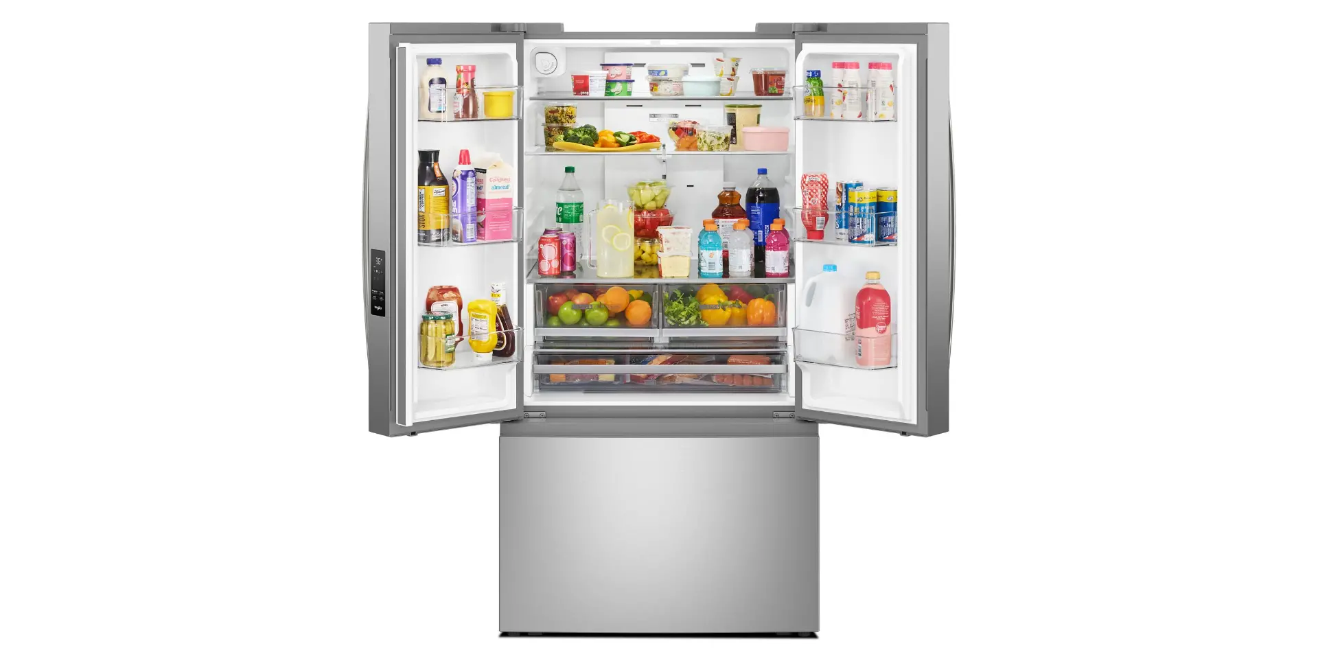 WRFF3536SZ Whirlpool 30 Cu Ft French Door Refrigerator - Stainless Steel-12
