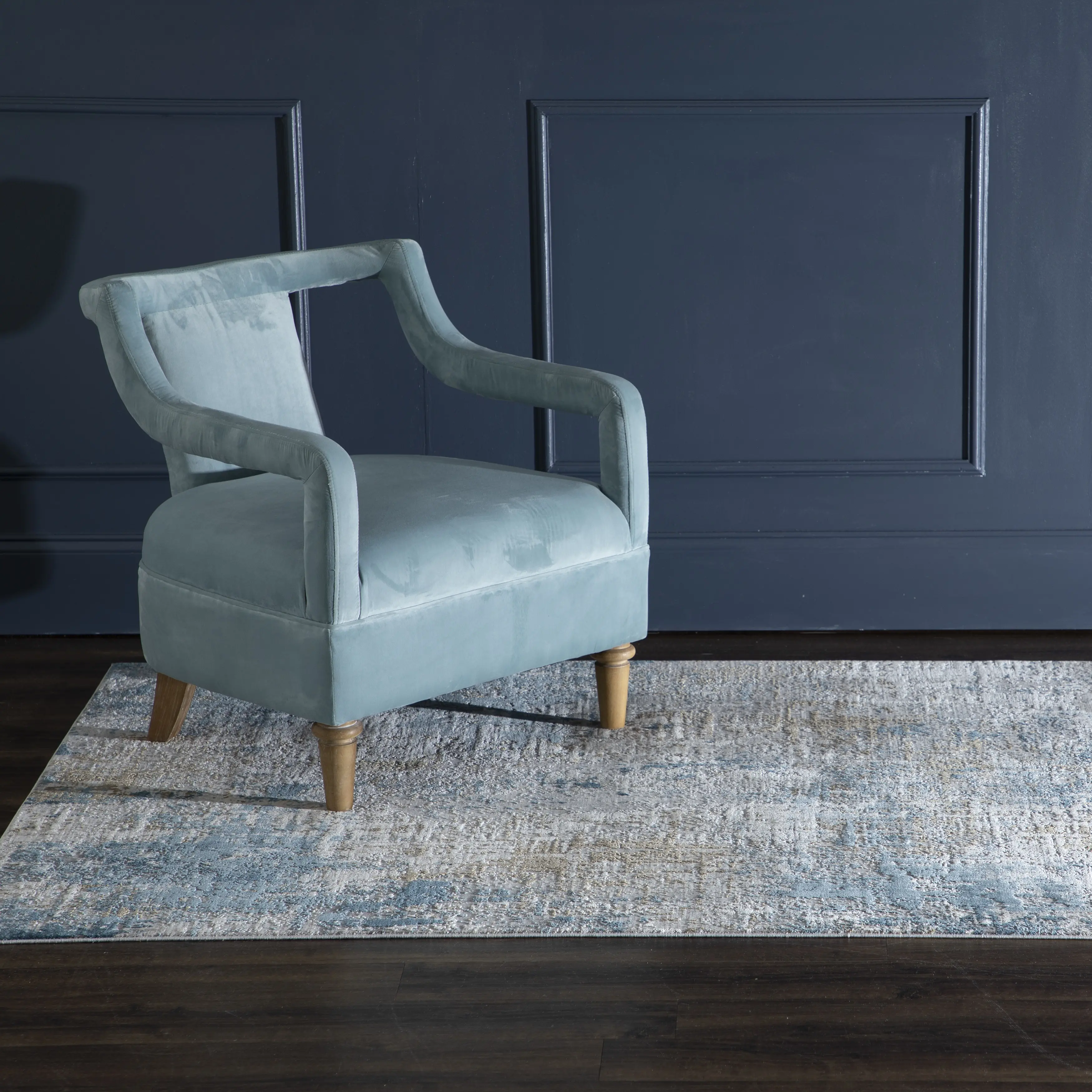 RG0731038X11 Tryst 8 x 11 Marseille Blue Area Rug-2