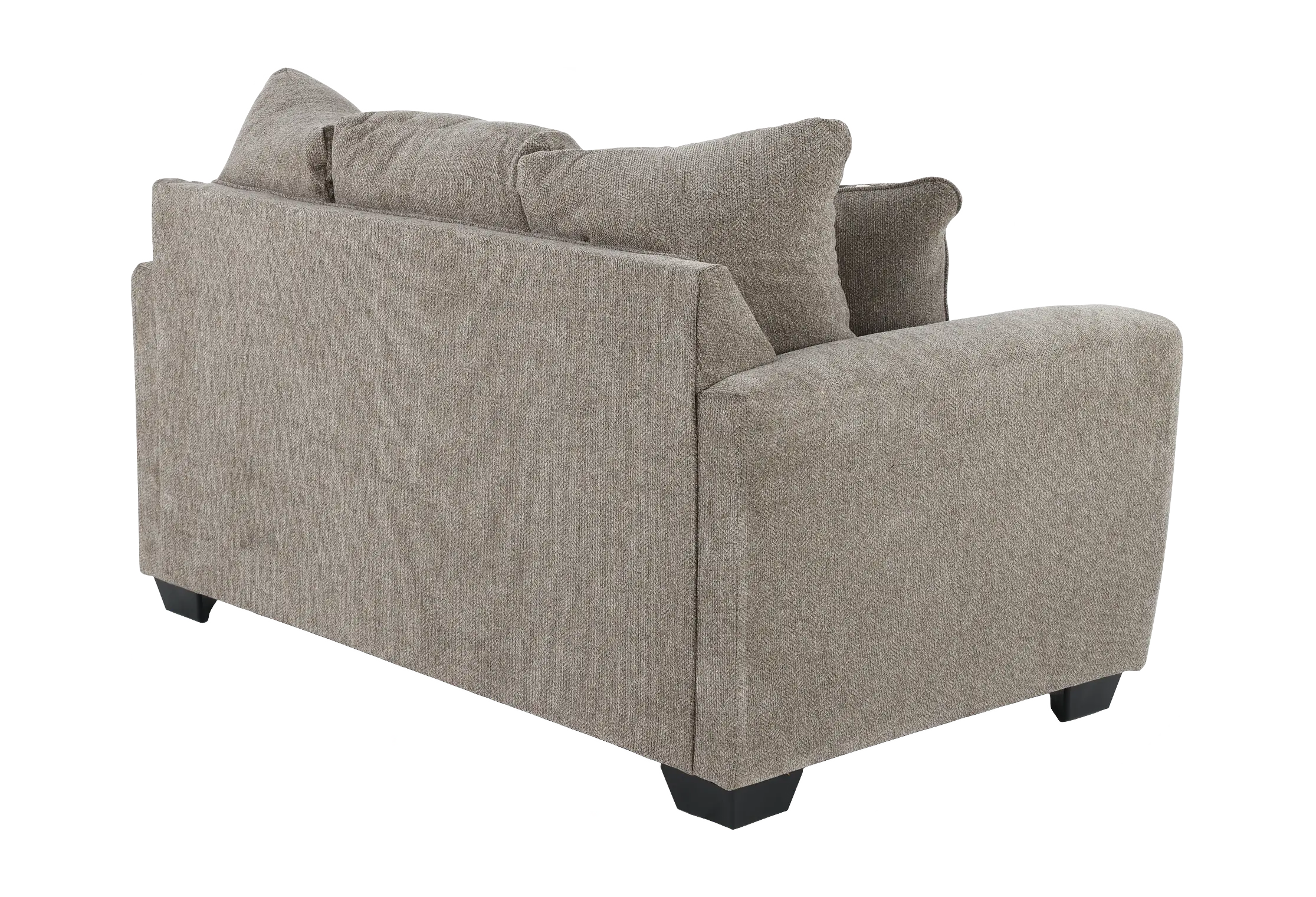 Triston Peaks Light Brown Suede Loveseat-5