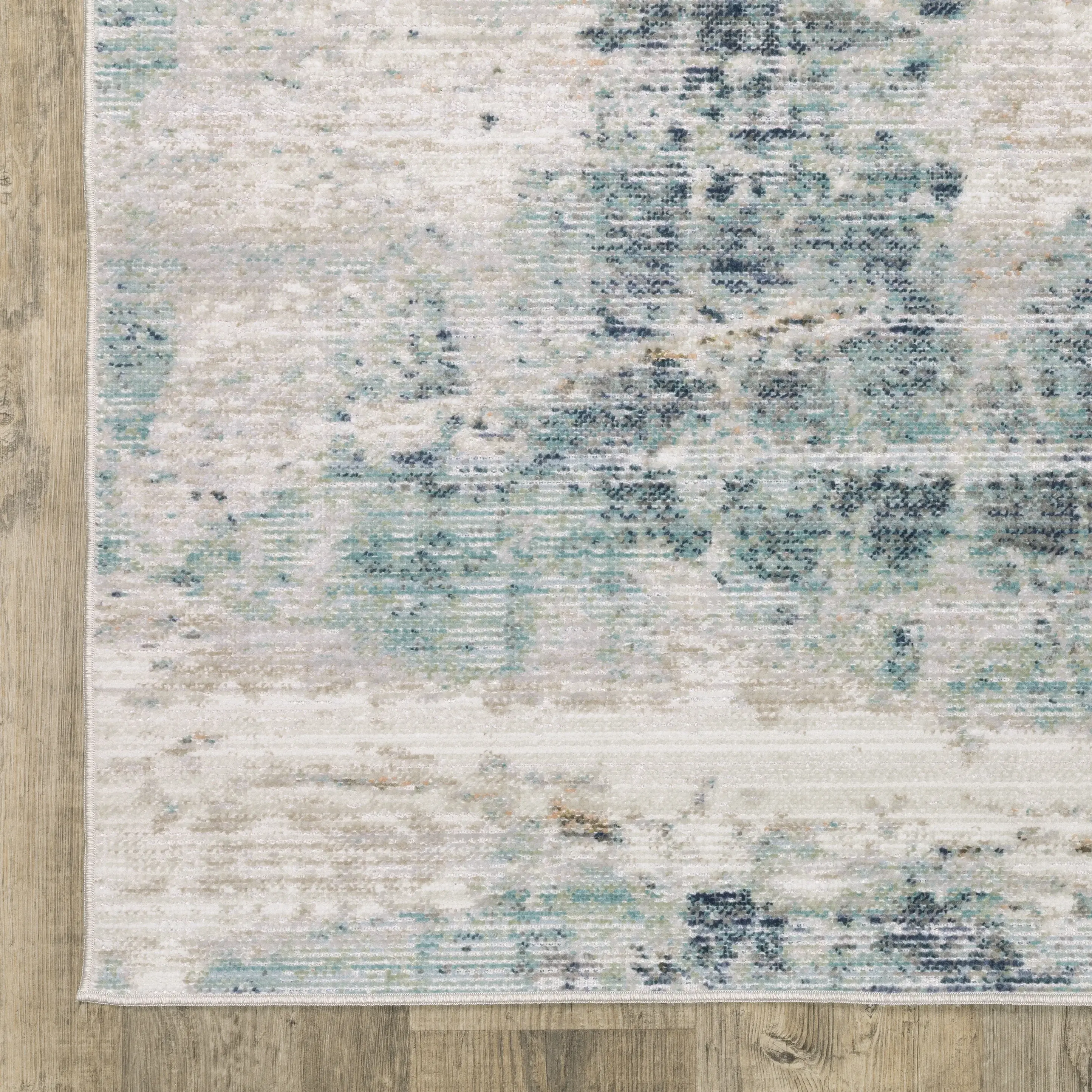 Cavett 8 x 10 Ivory and Blue Area Rug-6