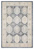 Cavett 5 x 8 Blue and Gold Area Rug
