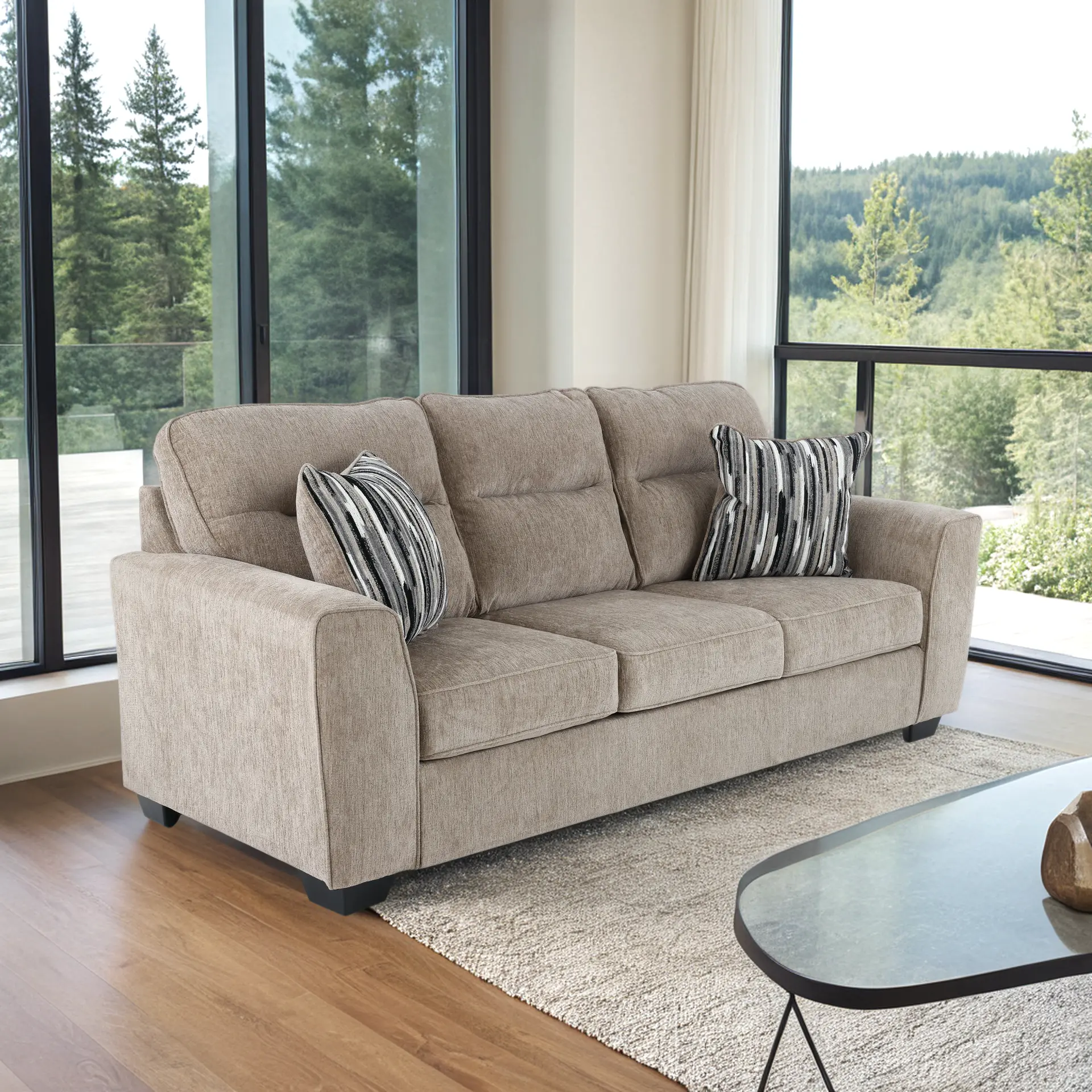 Olton Mocha Brown Sofa-2