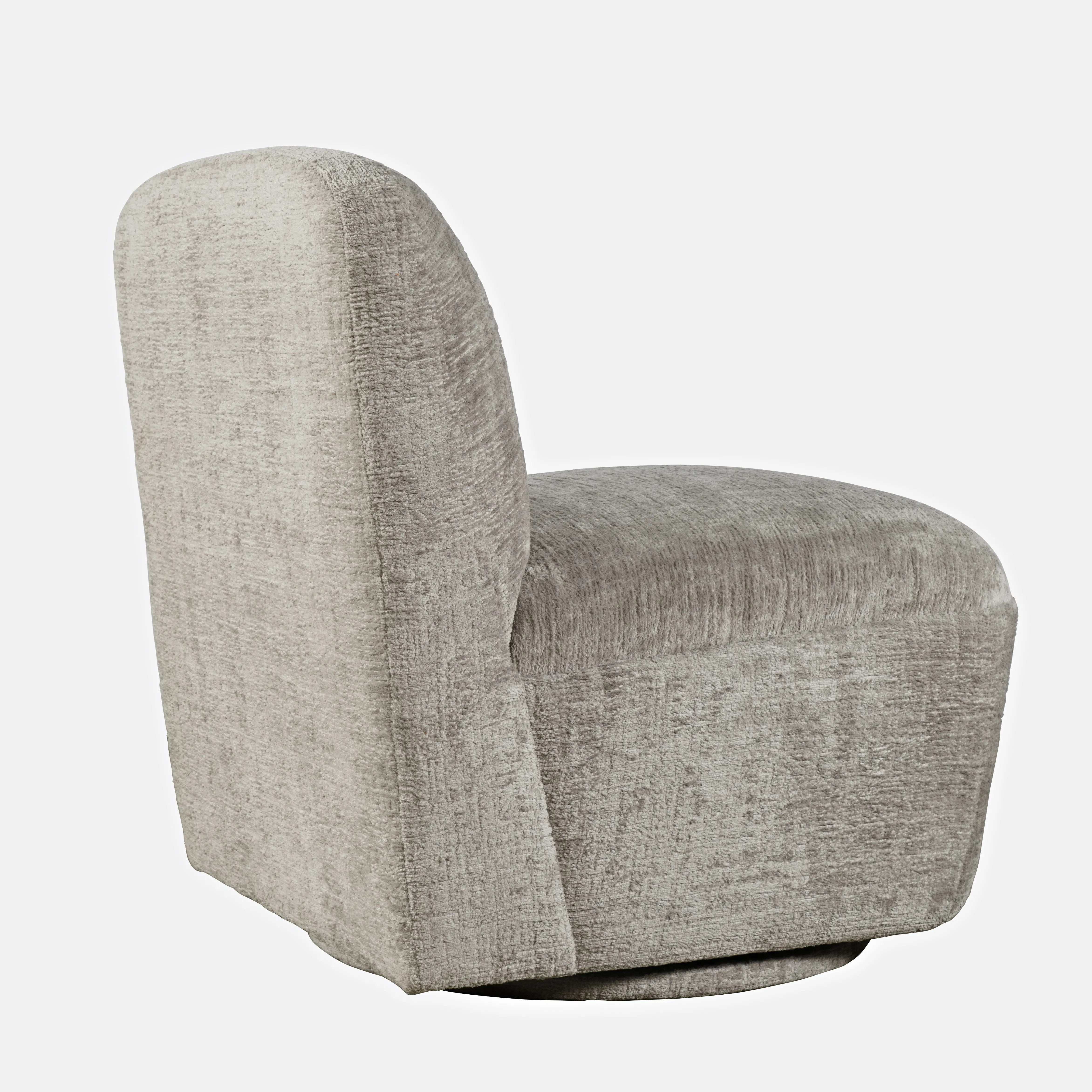 Josie Gray Armless Swivel Accent Chair-5