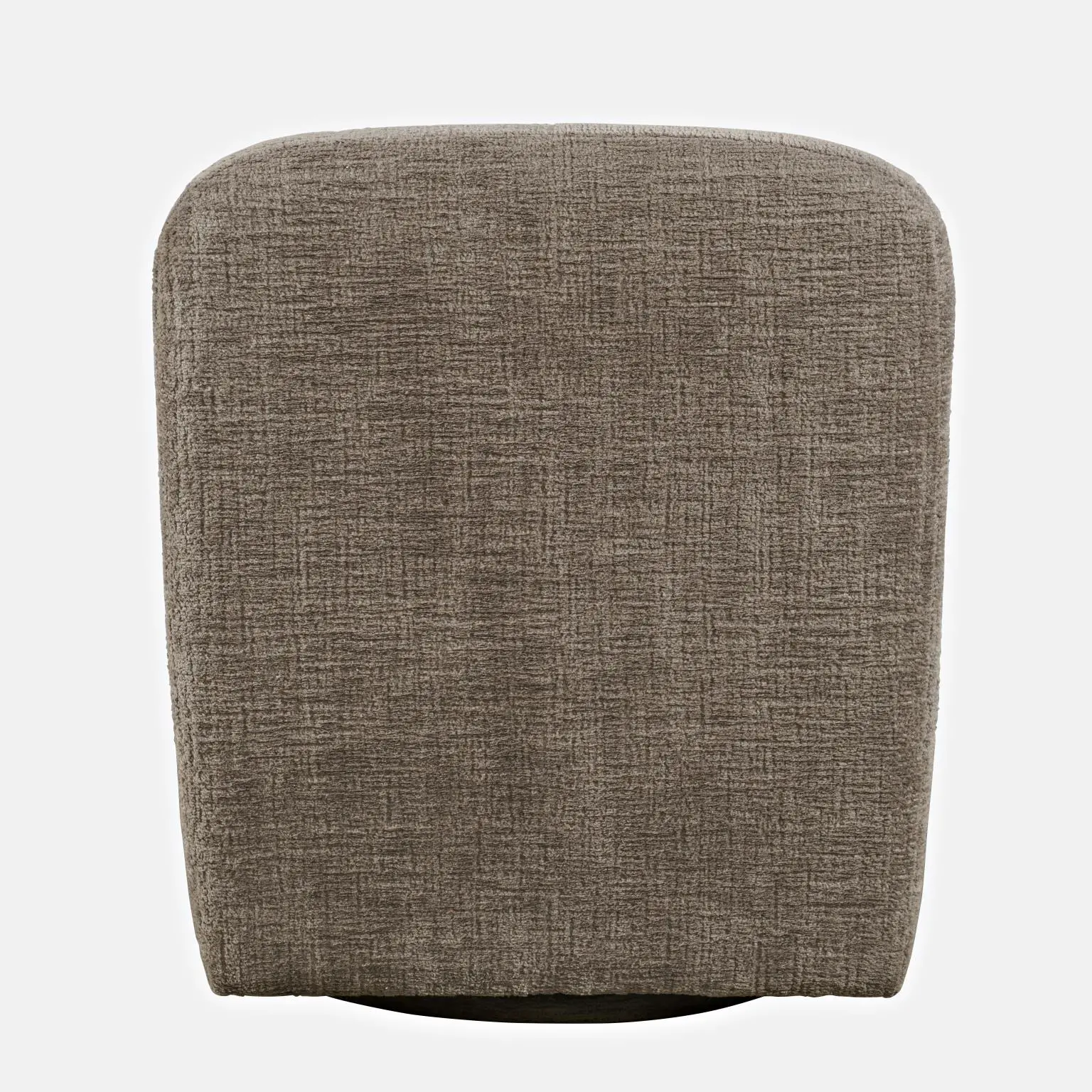 Josie Mink Brown Armless Swivel Accent Chair-6