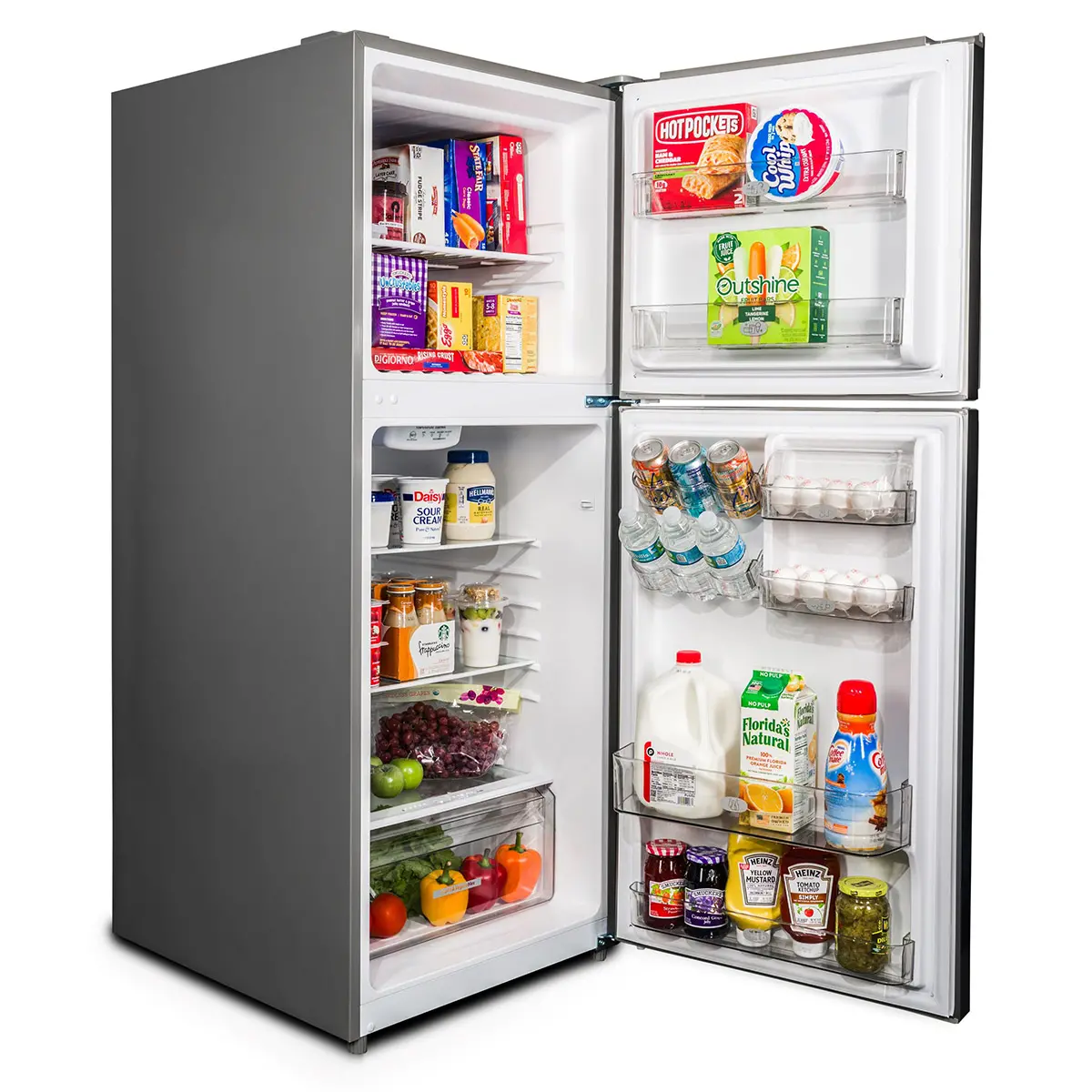 Precision Trading 10.1 Cu Ft Top-Freezer Refrigerator - White-2
