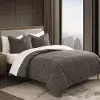 Tweed Brown Queen 3-Piece Comforter Set