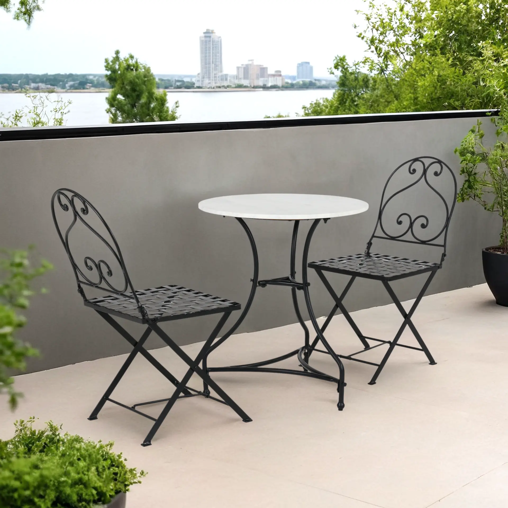 Emmaline Outdoor Bistro, 3 Piece Set-2