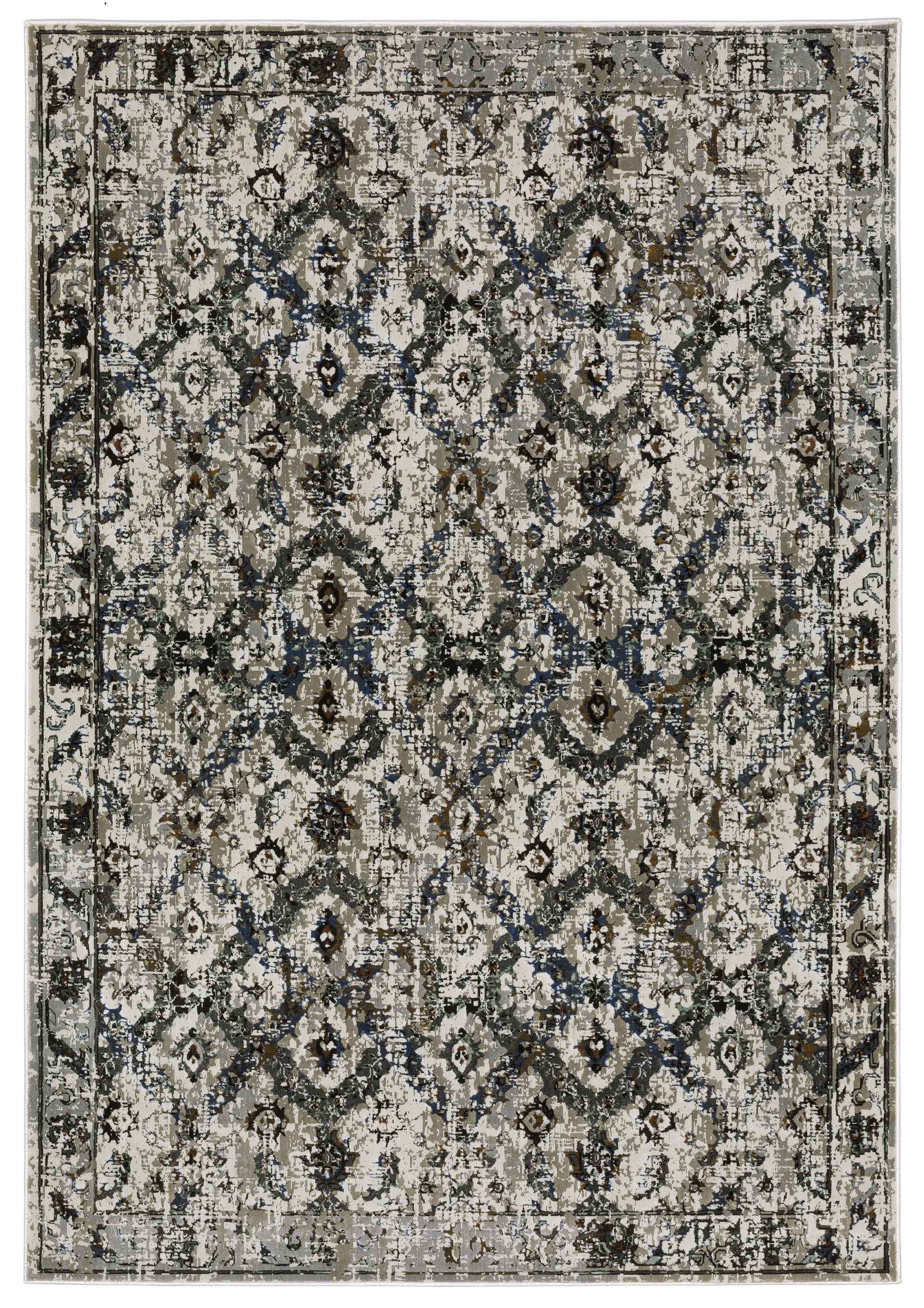 Gemini 5 x 8 Charcoal and Gray Rug-1