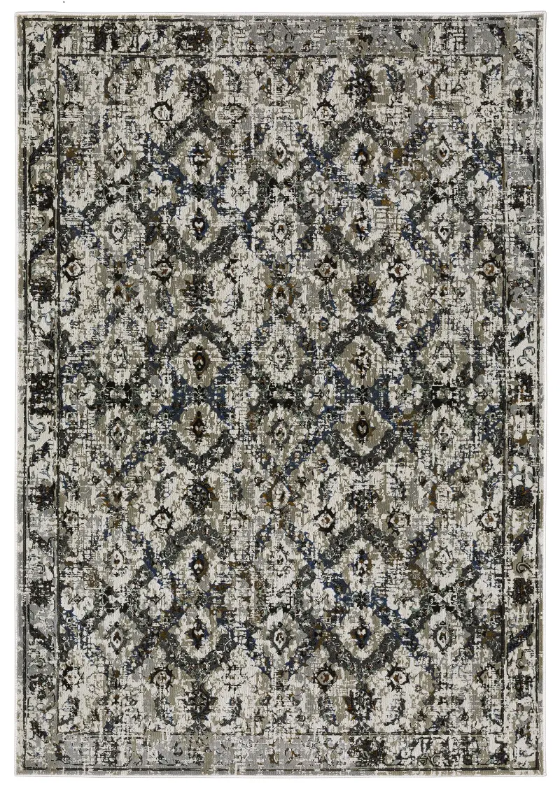 Gemini 8 x 10 Charcoal and Gray Rug