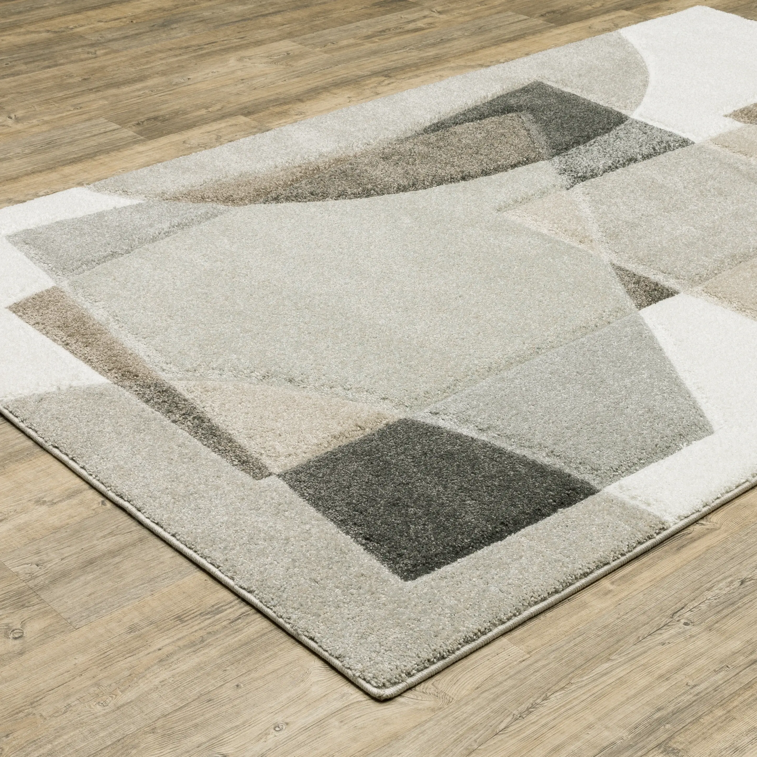 Cambria 5 x 8 Geometric Beige Area Rug-2