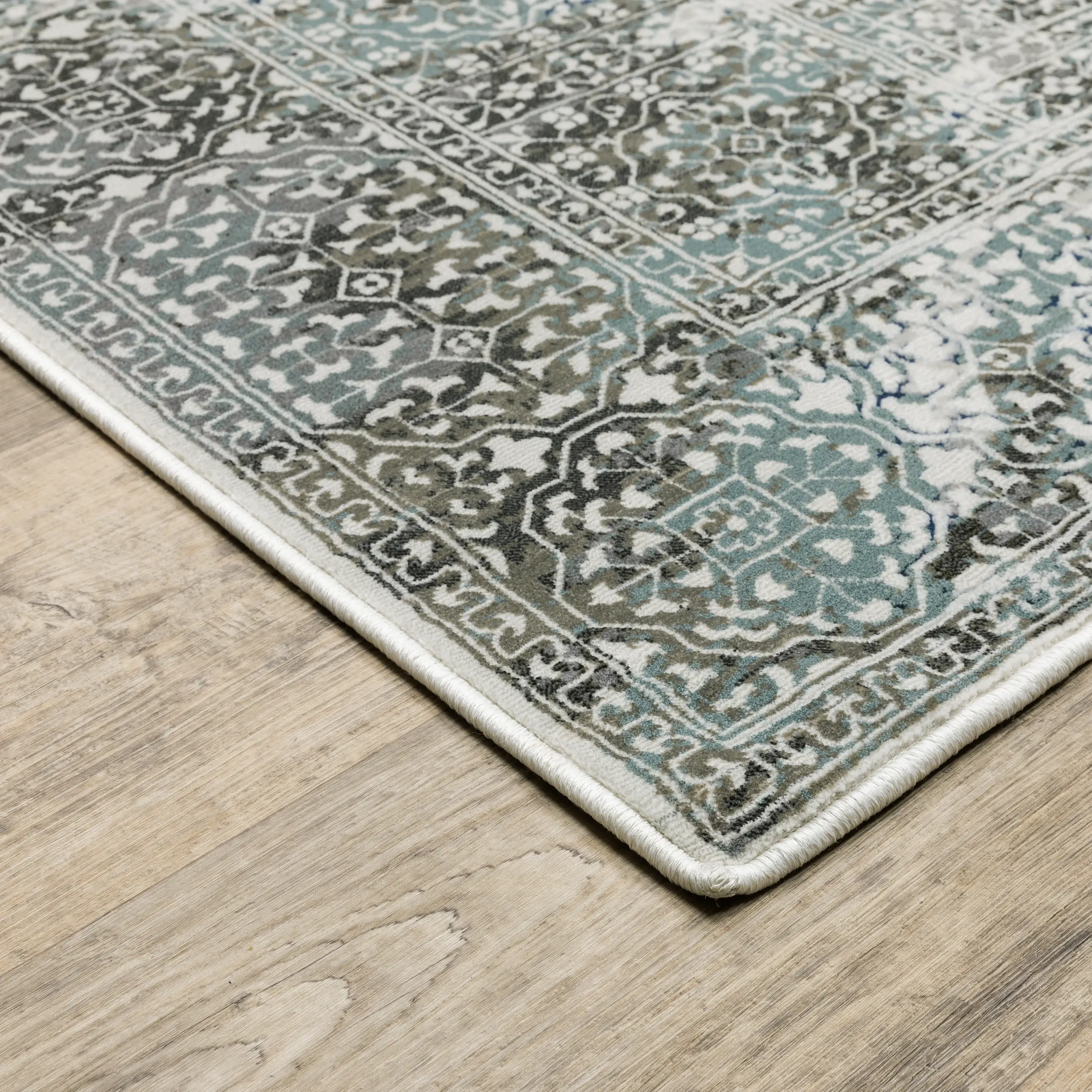 Gemini 5 x 8 Gray and Multi Rug-3