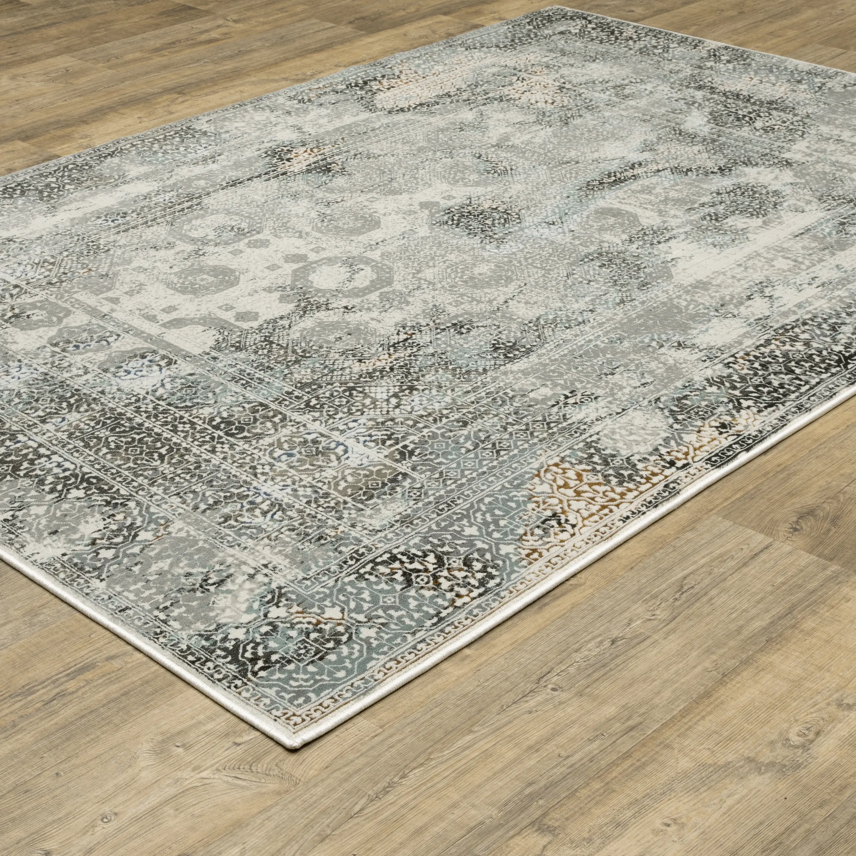 Gemini 8 x 11 Gray and Multi Rug-2