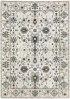 Ellington 5 x 8 Ivory and Blue Area Rug
