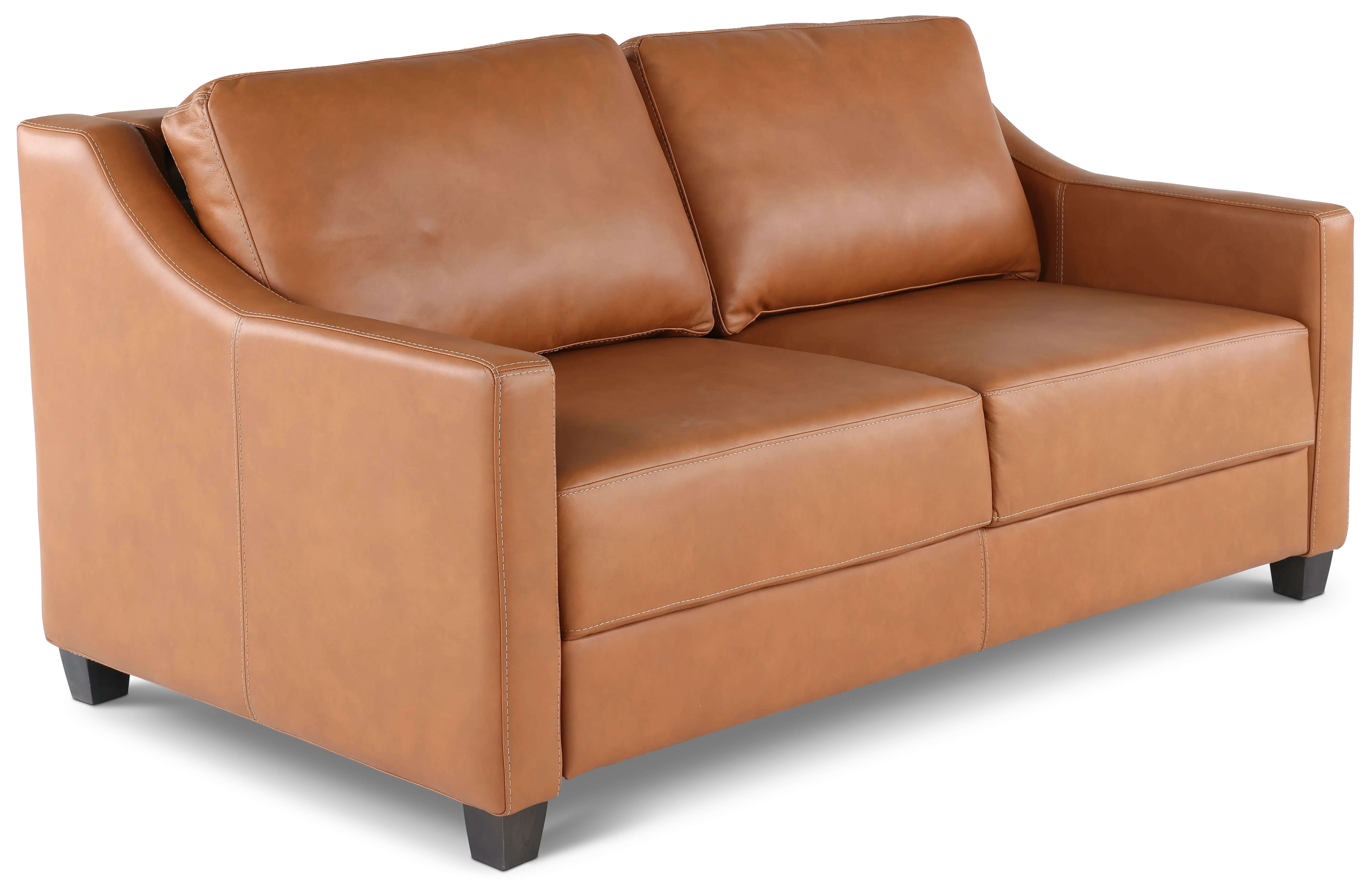 JOY-SLQ-QUEEN/SLK PALOMINO/ESP Joy Palomino Brown Leather Queen Sofa Bed-4