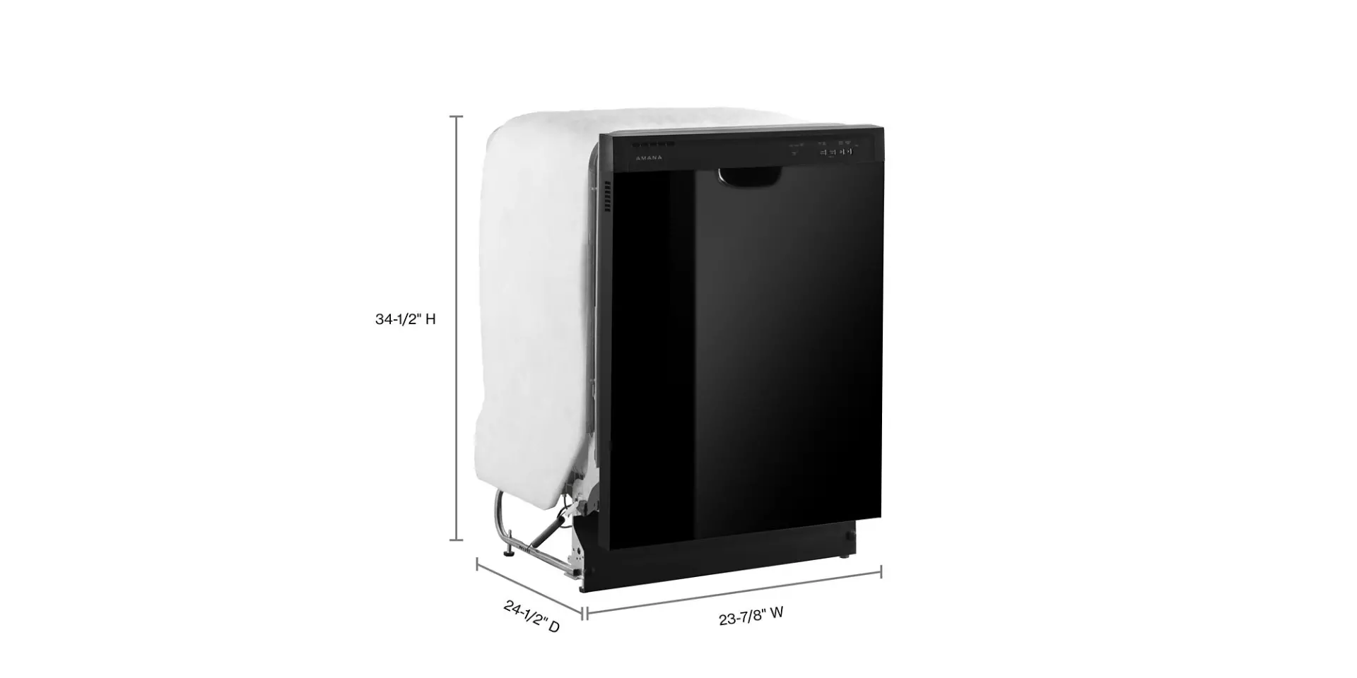 ADFS2524RB Amana Front Control Dishwasher - Black-3