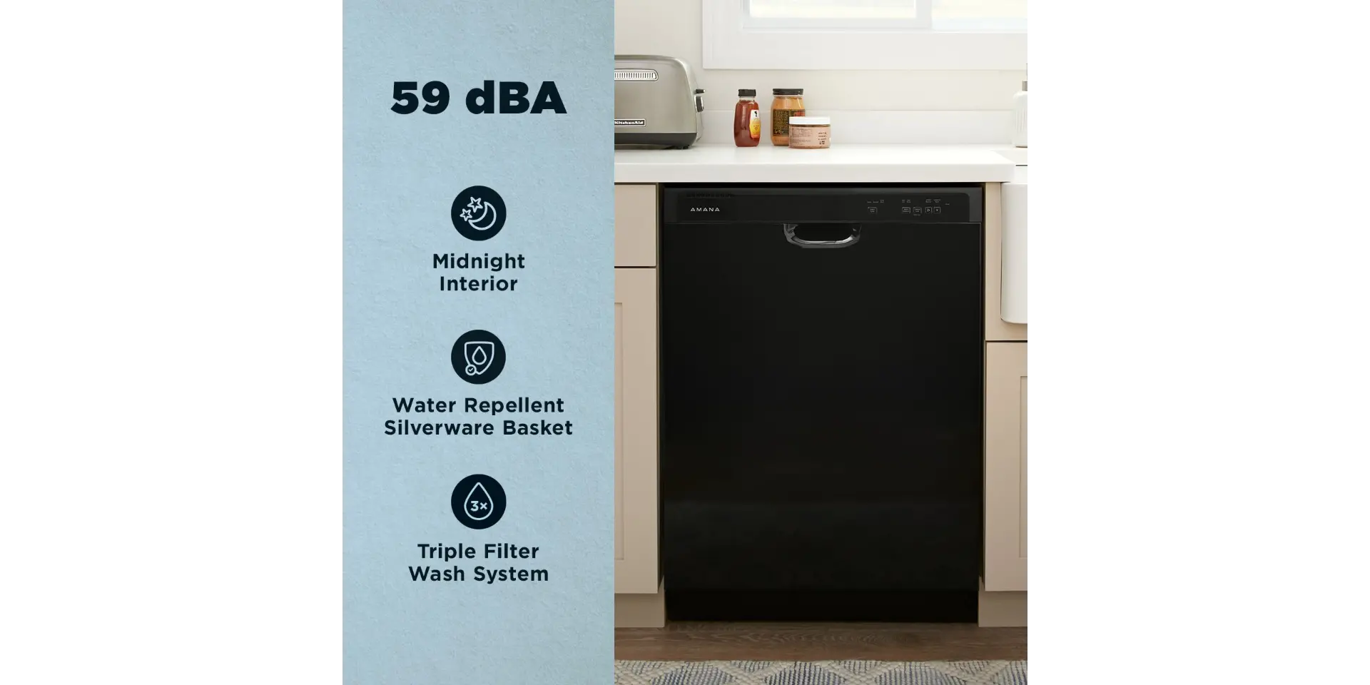 ADFS2524RB Amana Front Control Dishwasher - Black-4