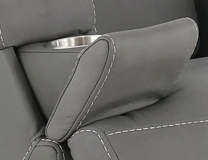Rushton Slate Gray Leather Power Rocker Recliner-10