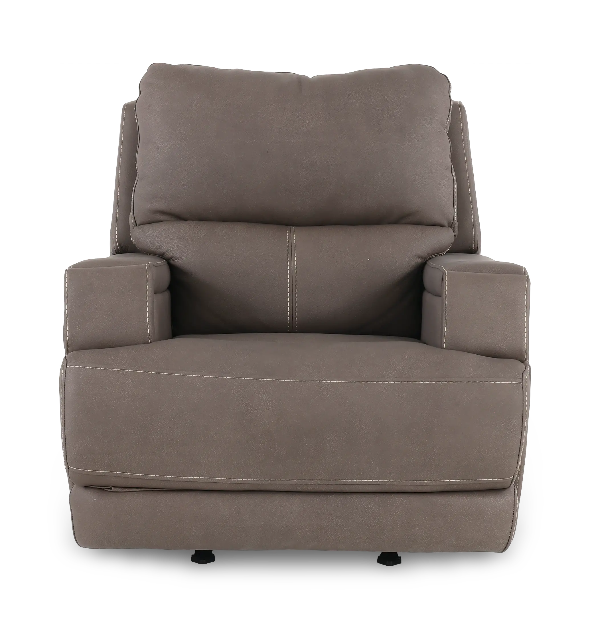 Rushton Espresso Brown Leather Power Rocker Recliner-4