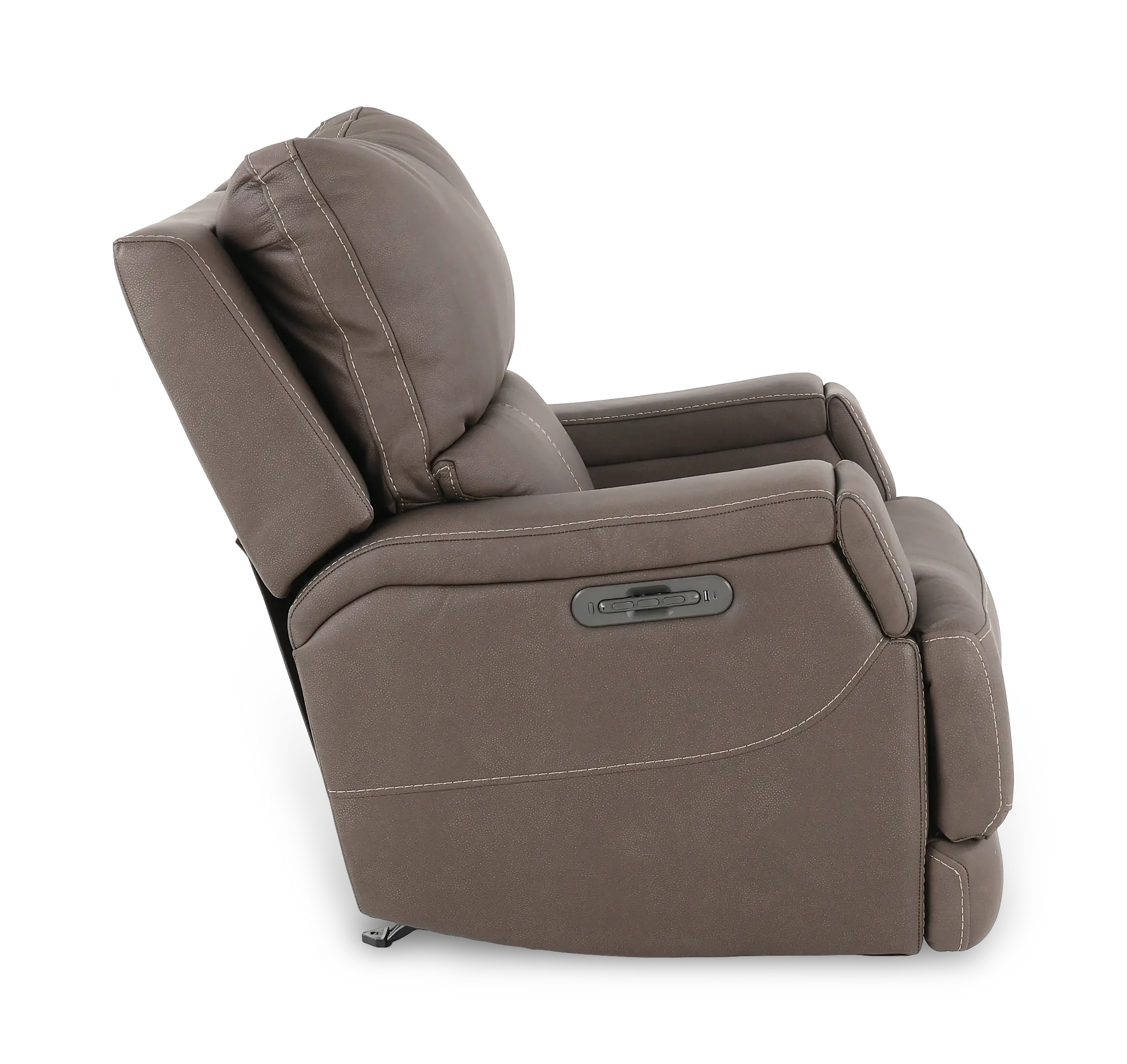 Rushton Espresso Brown Leather Power Rocker Recliner-6