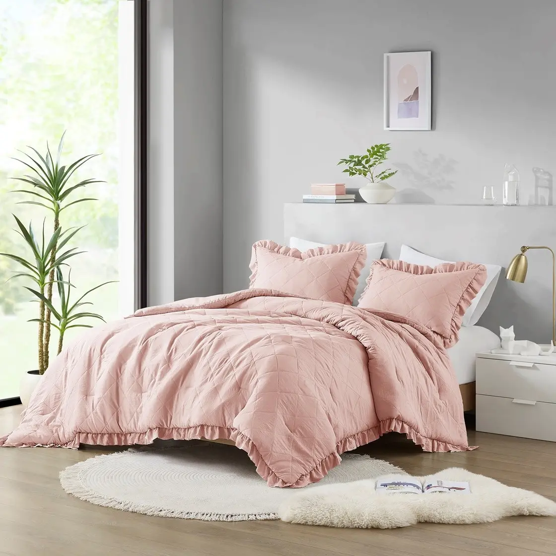 Pink Diamond Twin Comforter 3 Piece Set-2