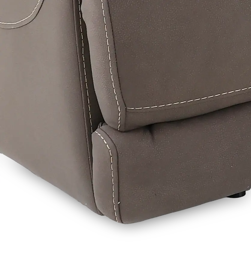 Rushton Espresso Brown Leather Power Reclining Loveseat with Multimedia Console-9