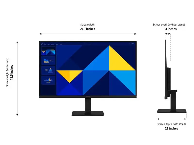 LS27D300GANXZA Samsung Black 27 Essential Monitor S3 S30GD-3