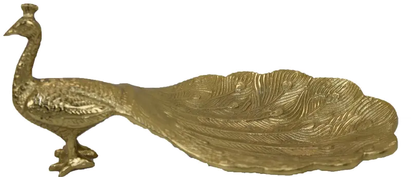 Peacock Gold Platter