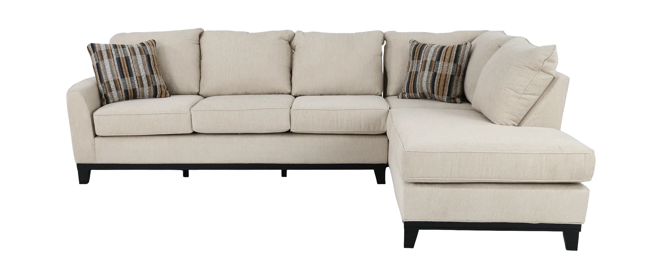 2PC/EMERSON/SAND/OPT.1 Emerson Sand 2 Piece Sectional with Right-Facing Chaise-4