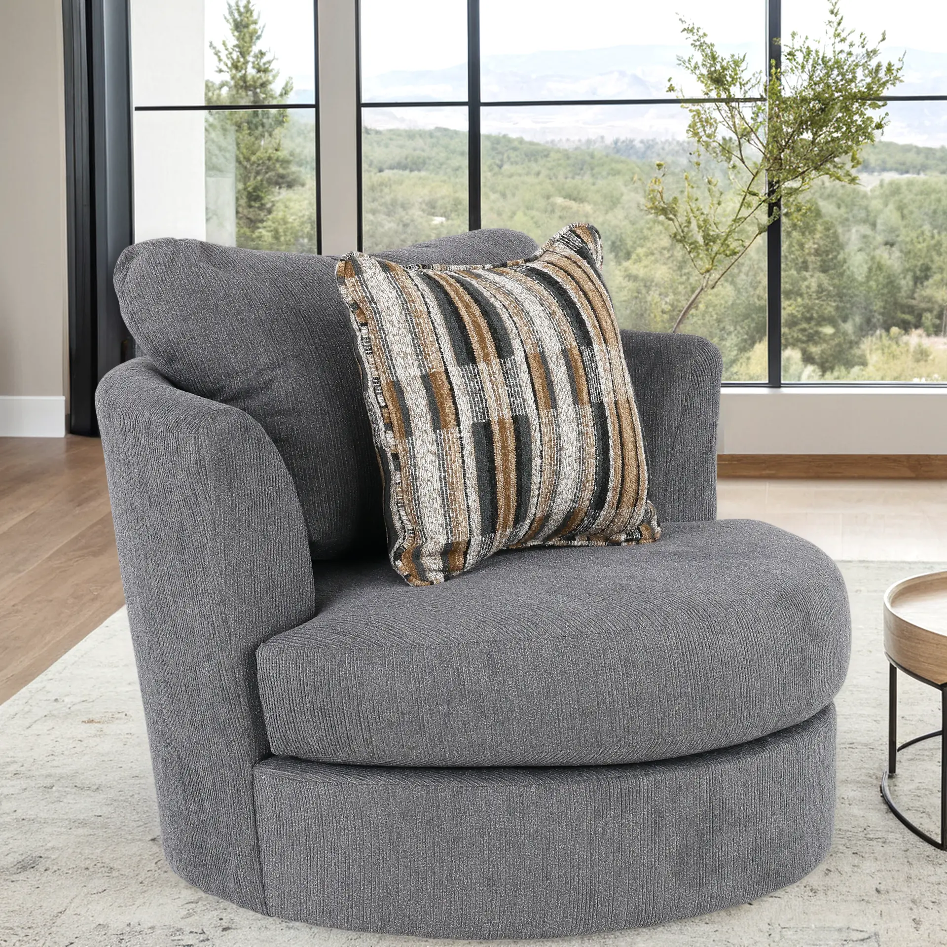 PLUCHA Emerson Iron Gray Pluto Chair-2