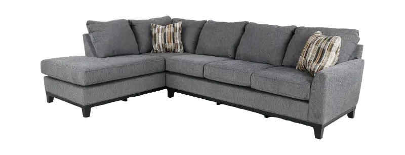 Emerson Iron Gray 2-Piece Sectional with Left-Facing Chaise
