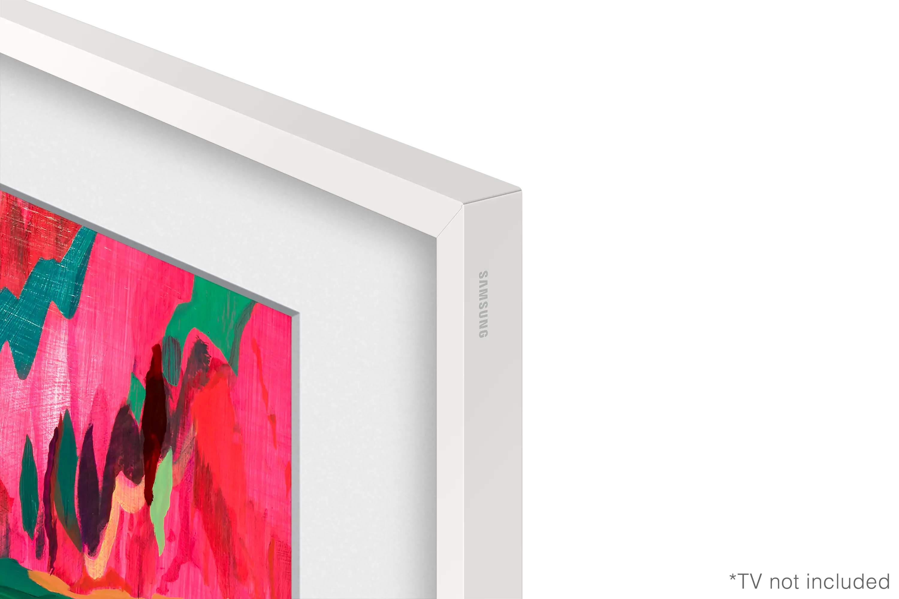 VG-SCFF75WTBZA Samsung 75 The Frame Metal Customizable Bezel - Modern White-6