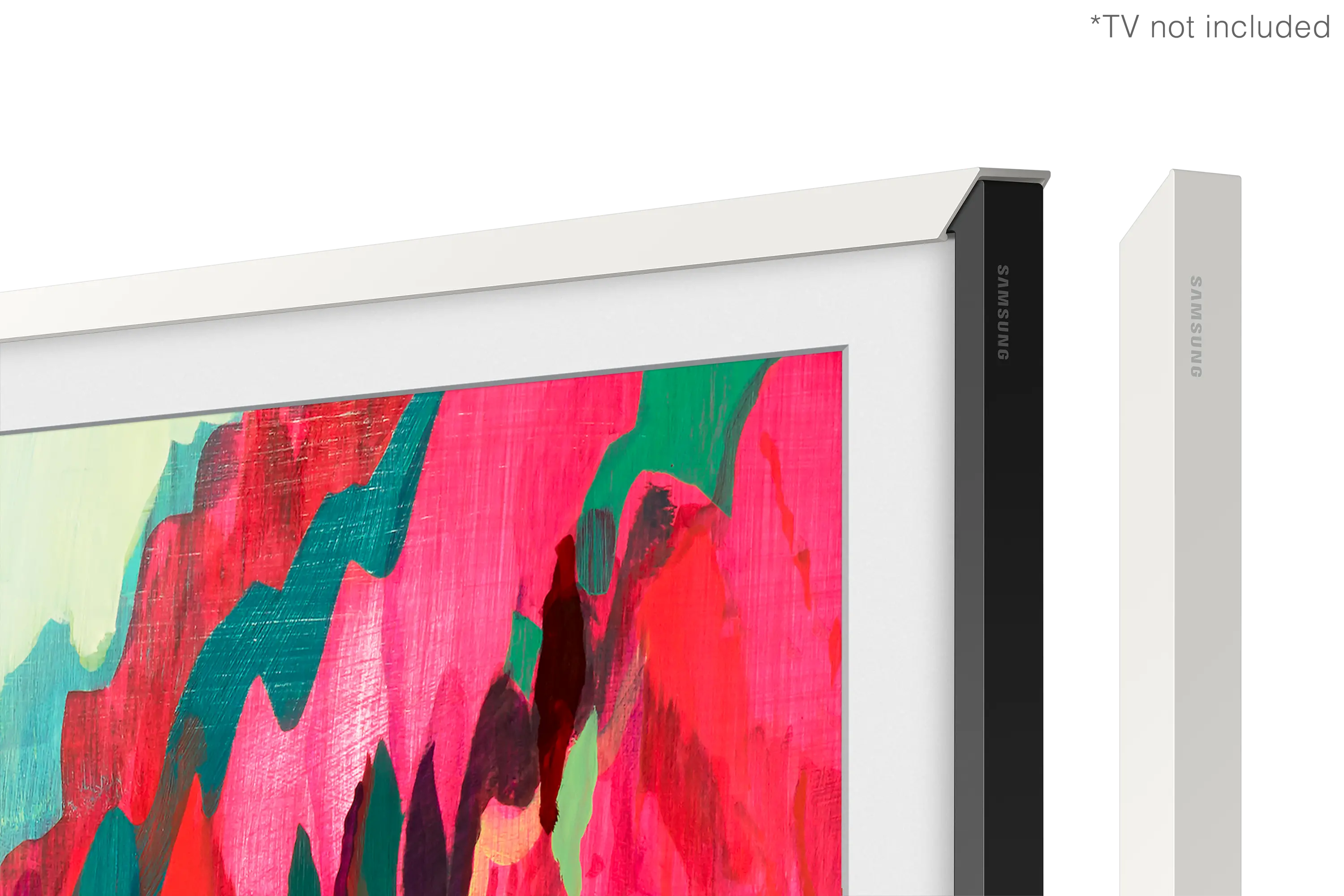 VG-SCFF75WTBZA Samsung 75 The Frame Metal Customizable Bezel - Modern White-8