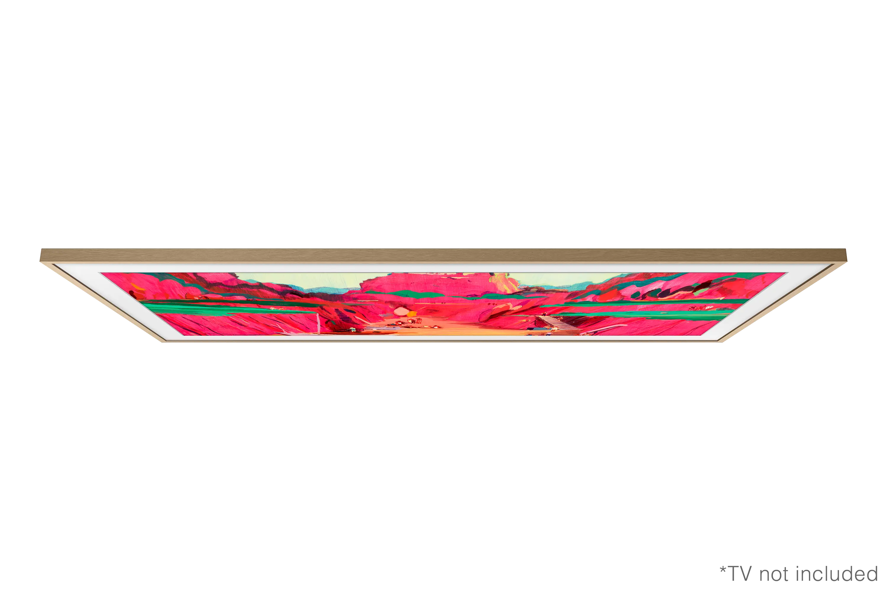 VG-SCFF75TKBZA Samsung 75 The Frame Metal Customizable Bezel - Modern Teak-4