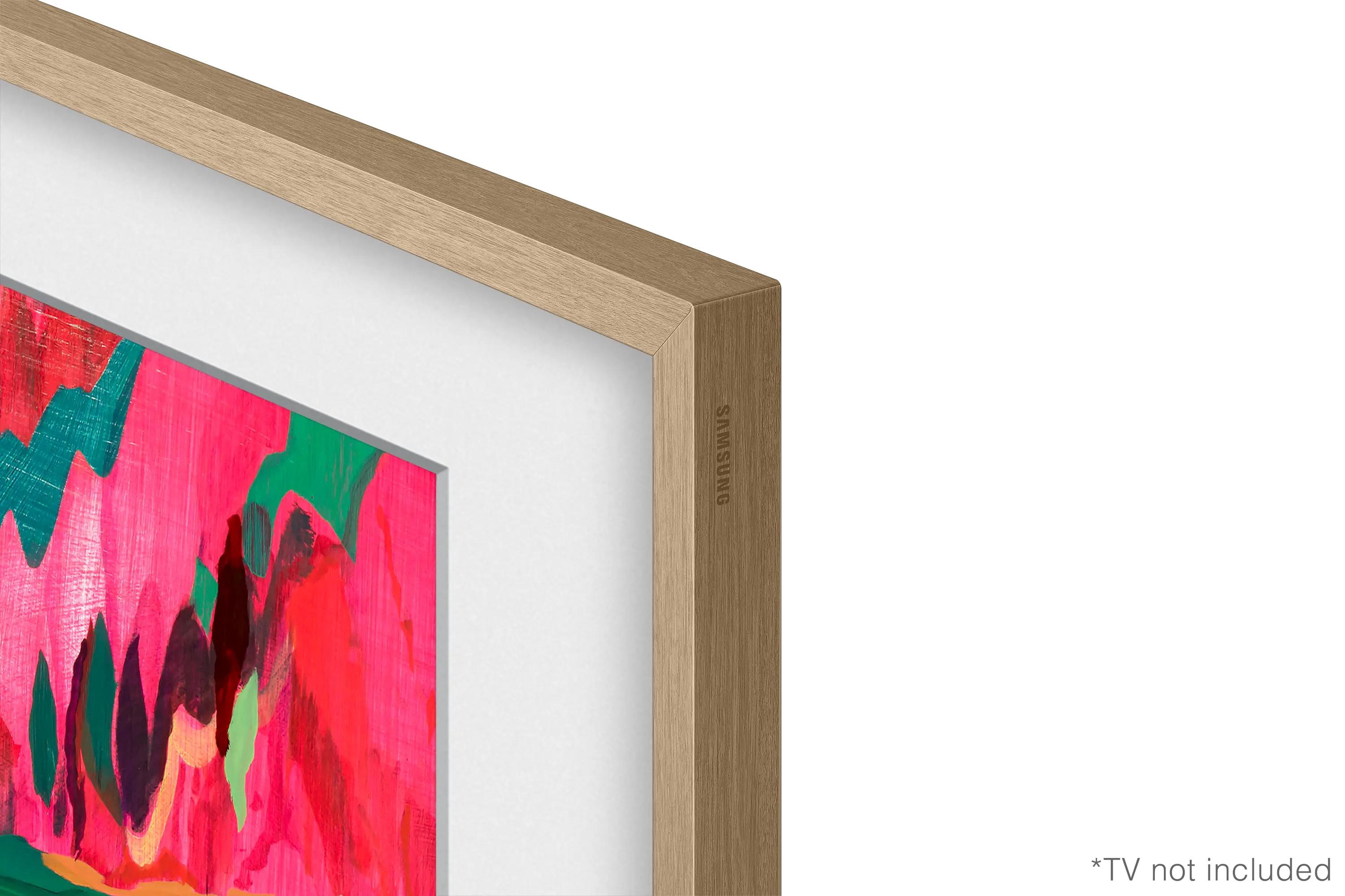 VG-SCFF75TKBZA Samsung 75 The Frame Metal Customizable Bezel - Modern Teak-5