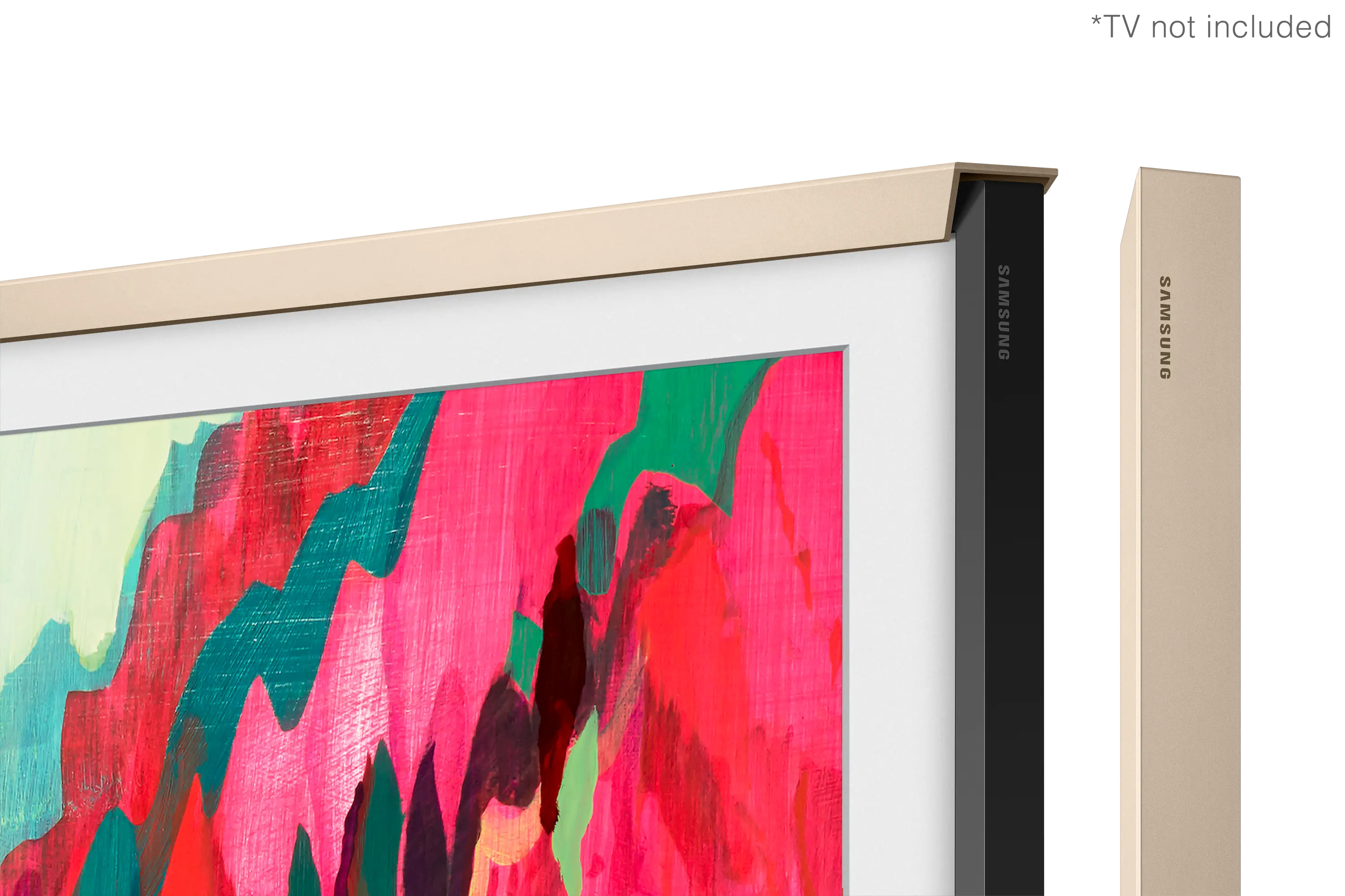 VG-SCFF75SGMZA Samsung 75 The Frame Customizable Bezel - Sand Gold Metal-6