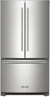 KRFC136RPS KitchenAid 20 Cu Ft French Door Refrigerator - Counter Depth Stainless Steel