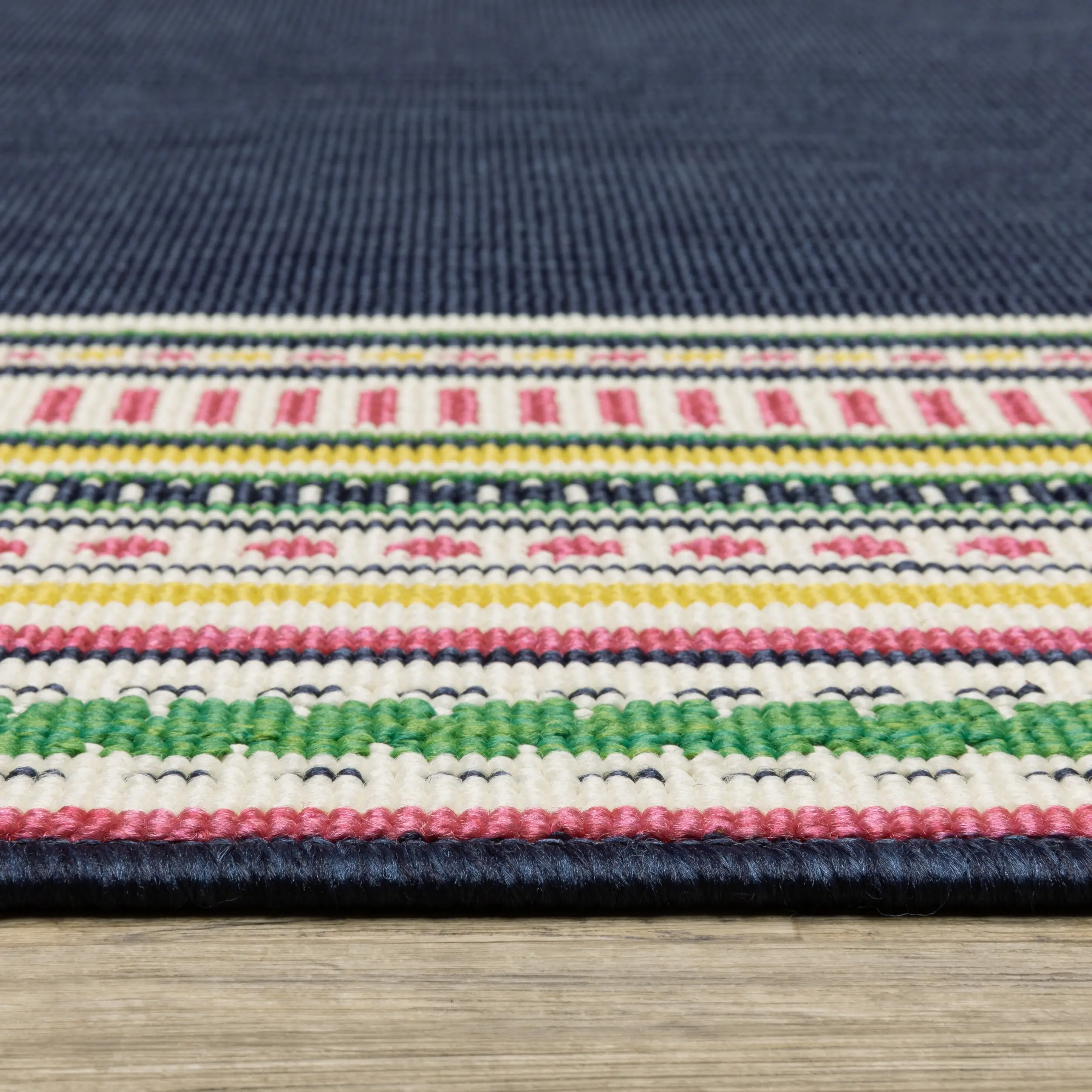 Havana 5 x 8 Navy and Multi Outdoor Area Rug-7
