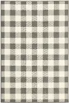 Marina 5 x 8 Gray Gingham Outdoor Area Rug