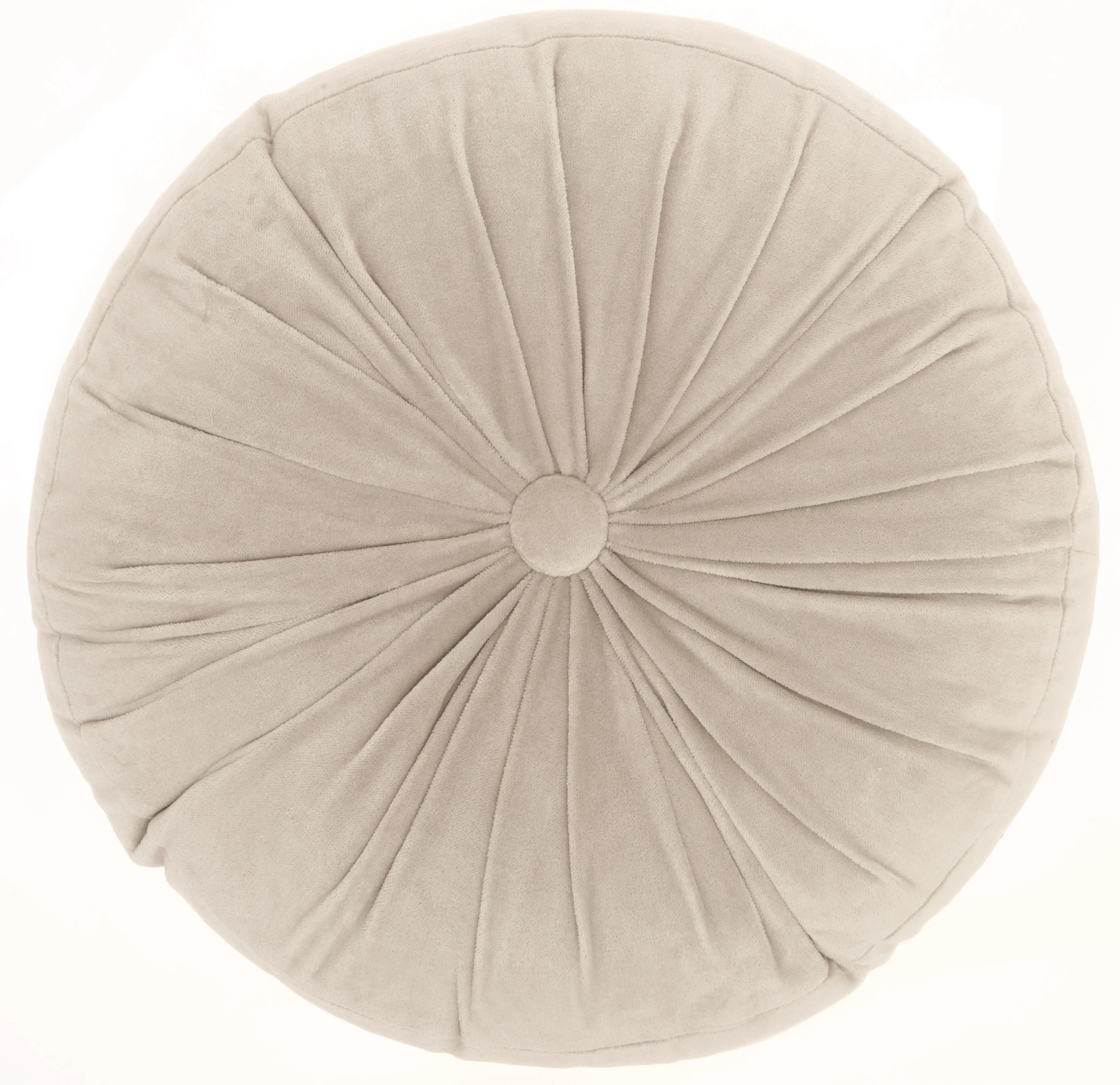 RC190LTGRY016016ROUND Sofia Round Gray Throw Pillow-1