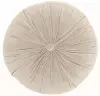 RC190LTGRY016016ROUND Sofia Round Gray Throw Pillow
