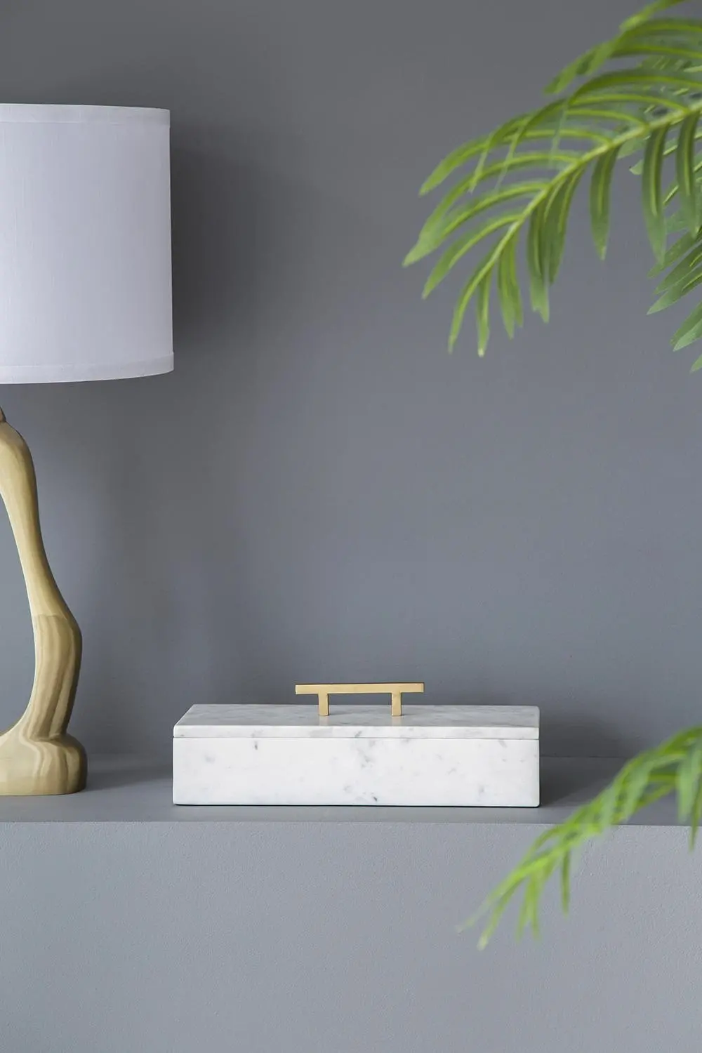 White Marble Lidded Box-3