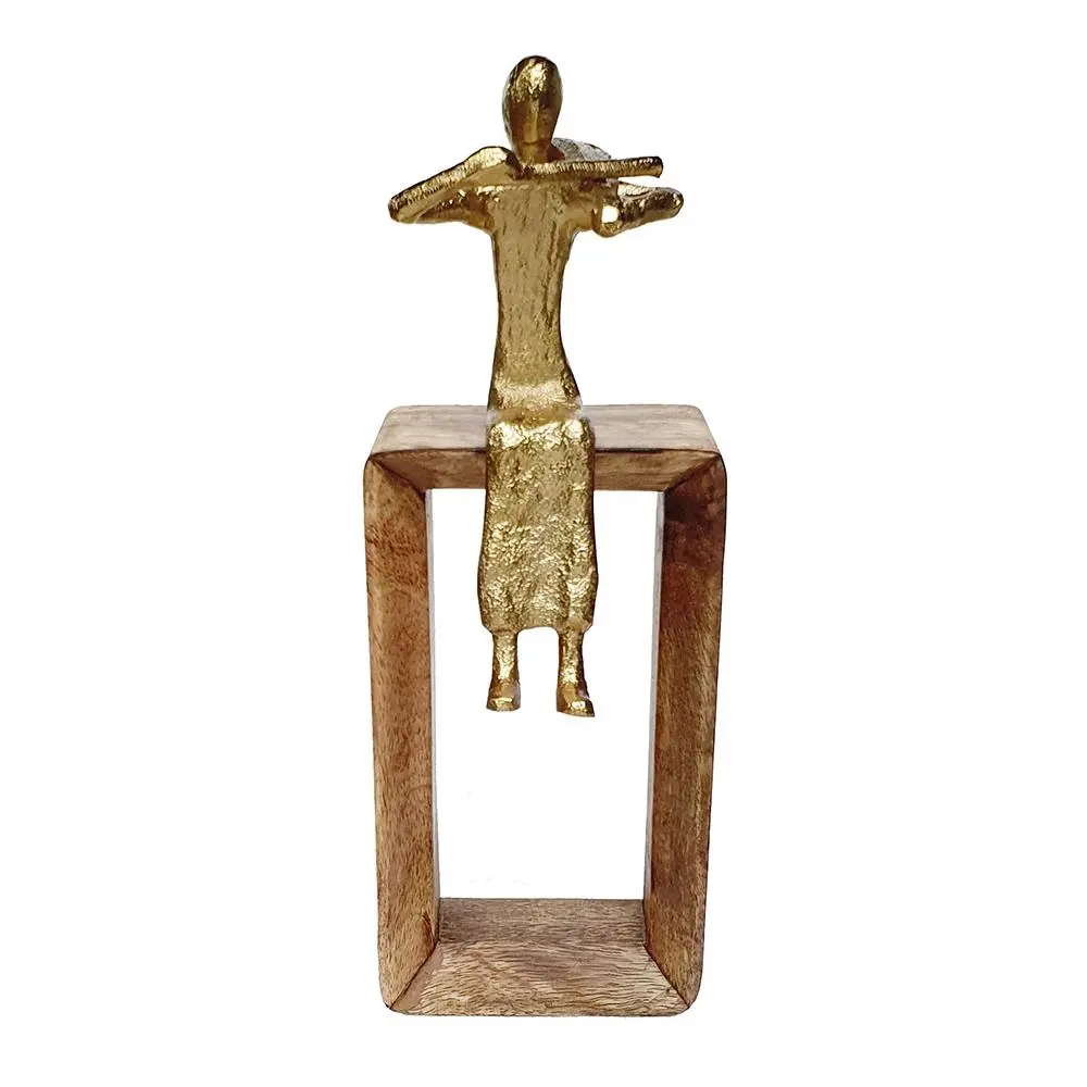 Gold Tall Musician Figure-1