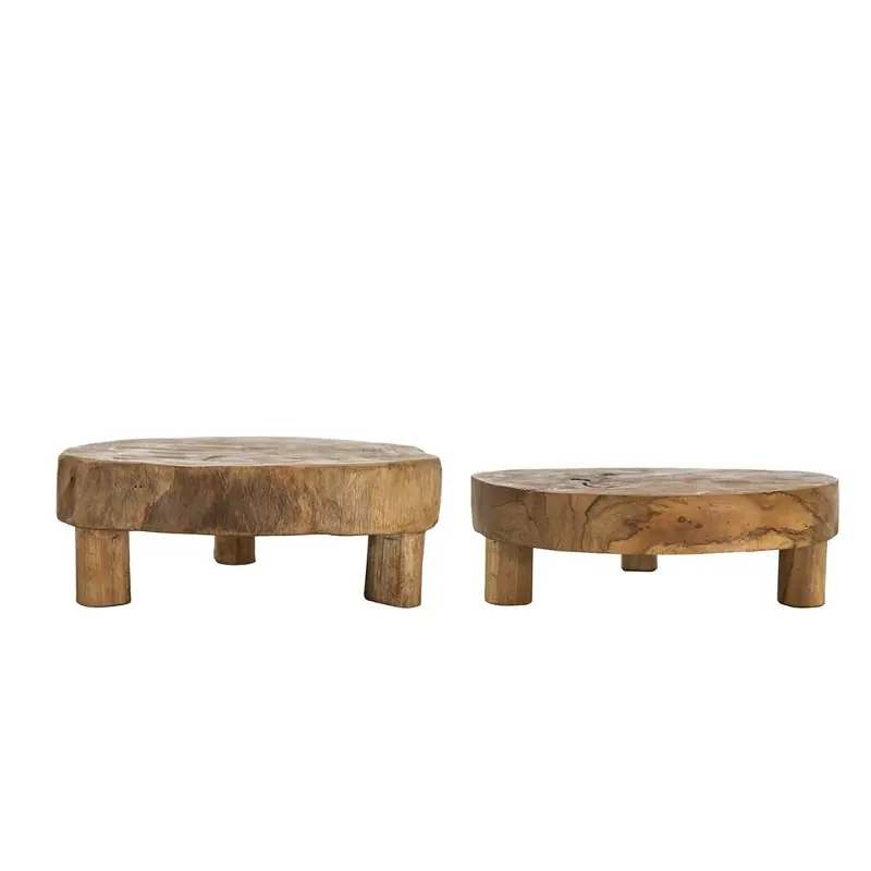 Teak Trays Set of 2