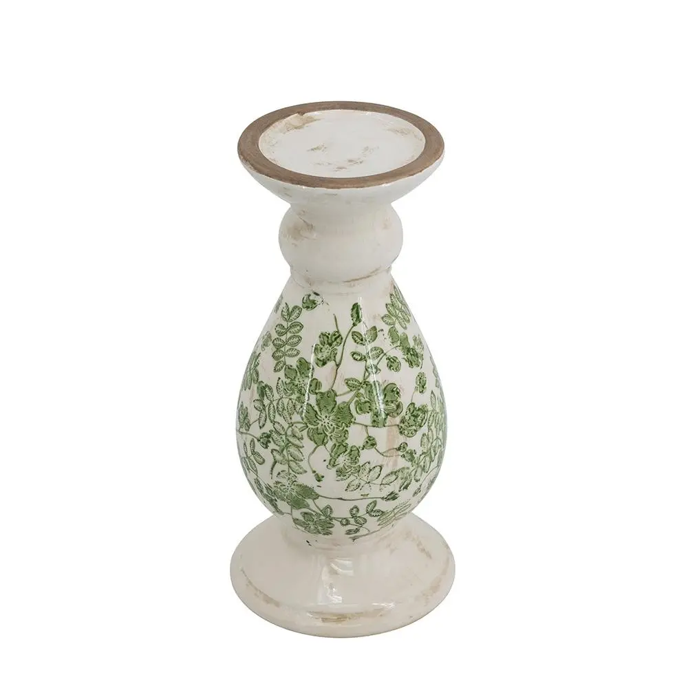 Small White Ceramic Candle Holder-1