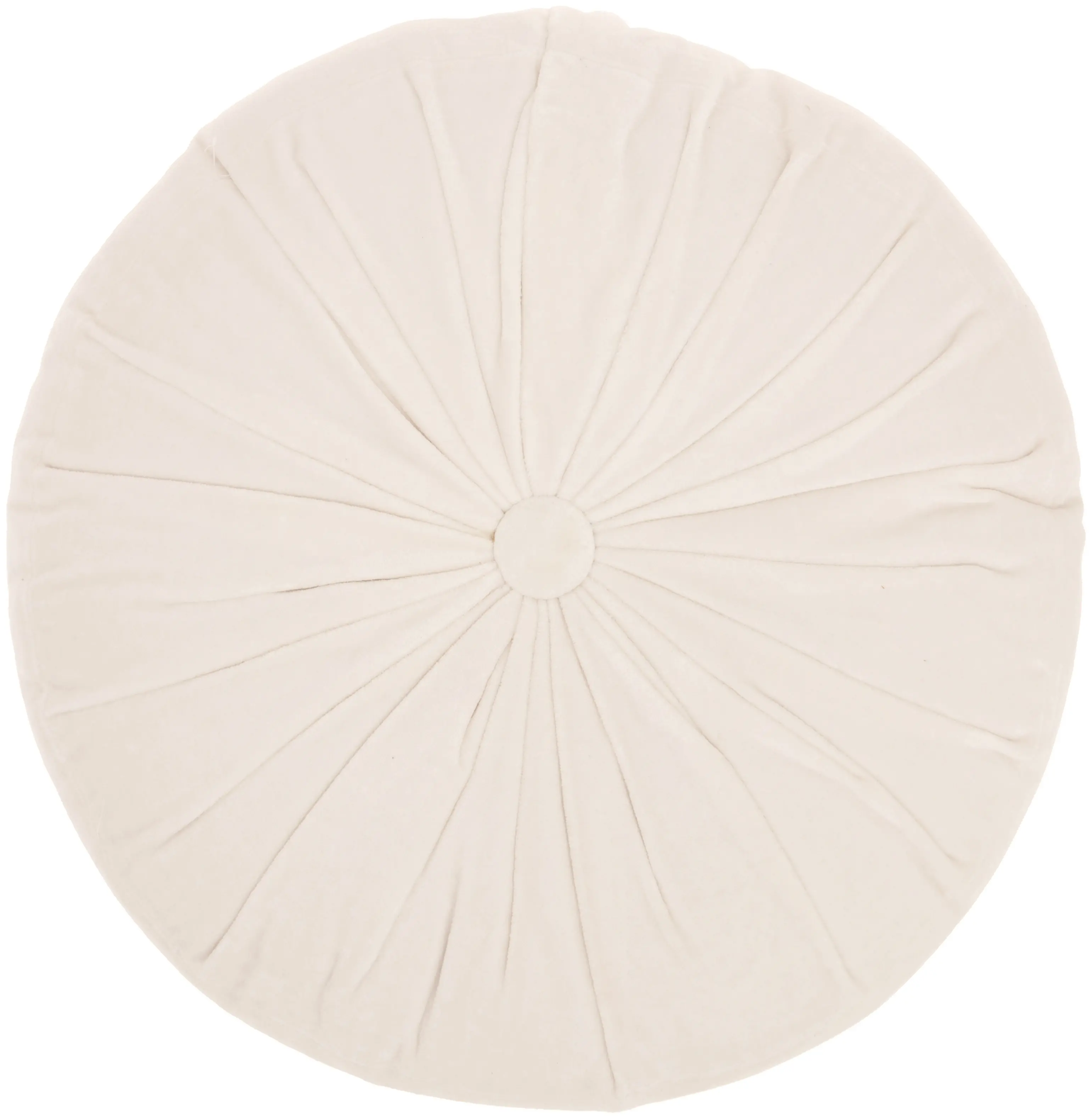 RC190 CREAM 016016 ROUND Sofia Round Light Gray Throw Pillow-1