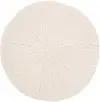 RC190 CREAM 016016 ROUND Sofia Round Light Gray Throw Pillow