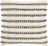 GC384NAVY018018 18  Square Ivory and Navy Throw Pillow