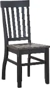 Raven Black and Brown Dining Chair