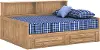 B-Two Jr. Roomsaver Natural Buckskin Full Storage Bed