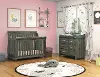 B-Two Rustic Gray Harper Crib